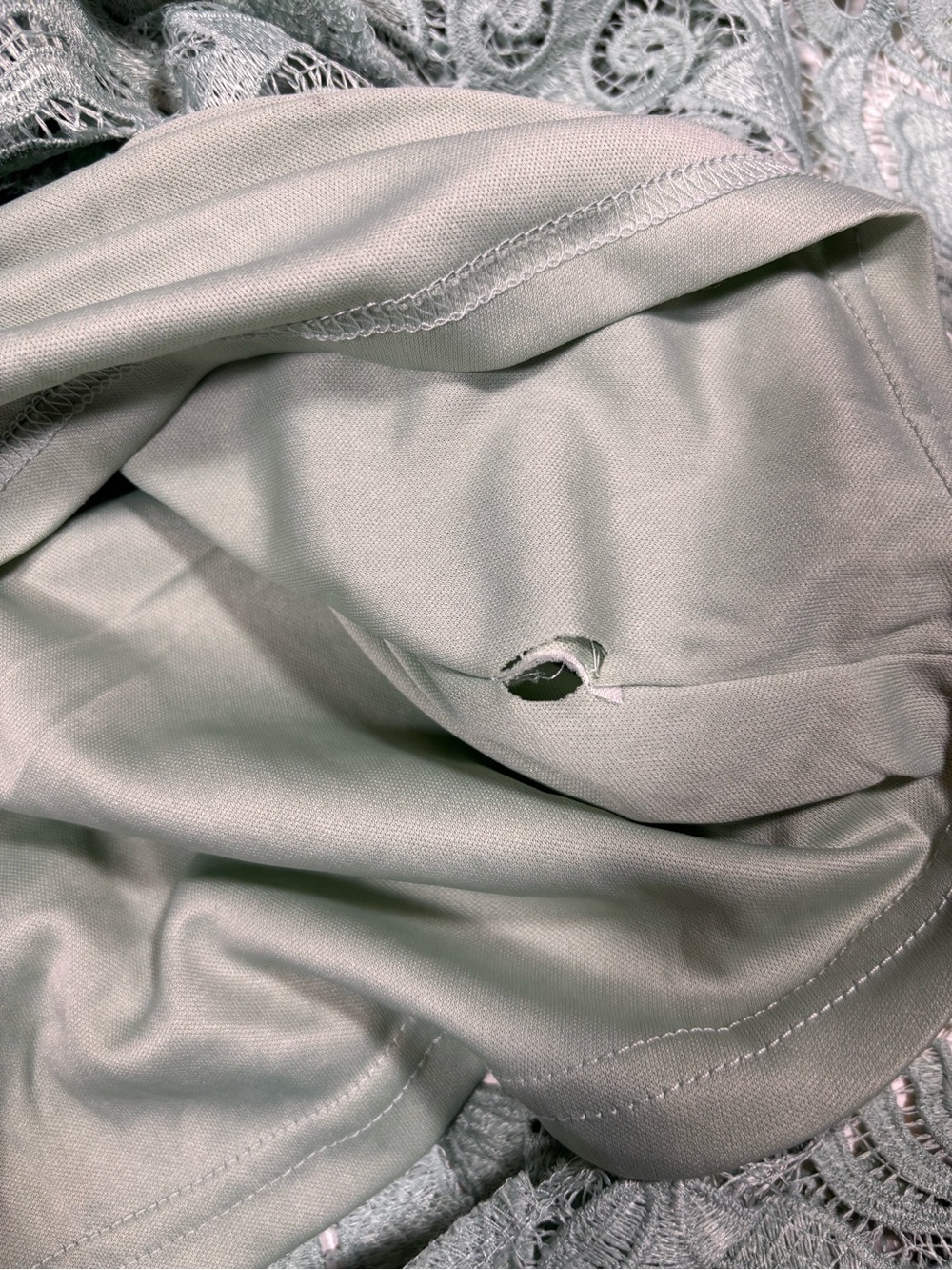 Lulus Won Your Heart Sage Green Lace Tie-Strap High-Low Midi Dress Estimated S - Picture 9 of 10